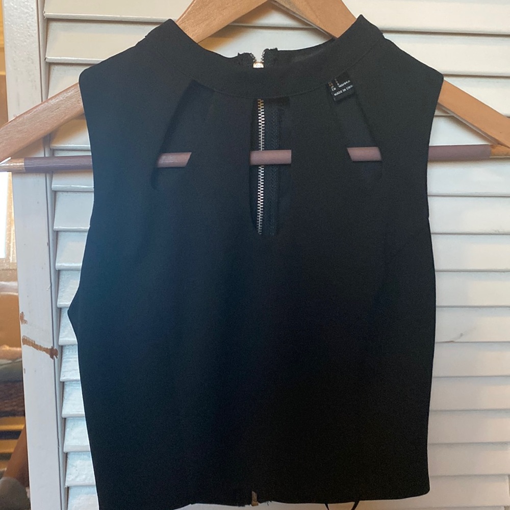 Black Crop Top